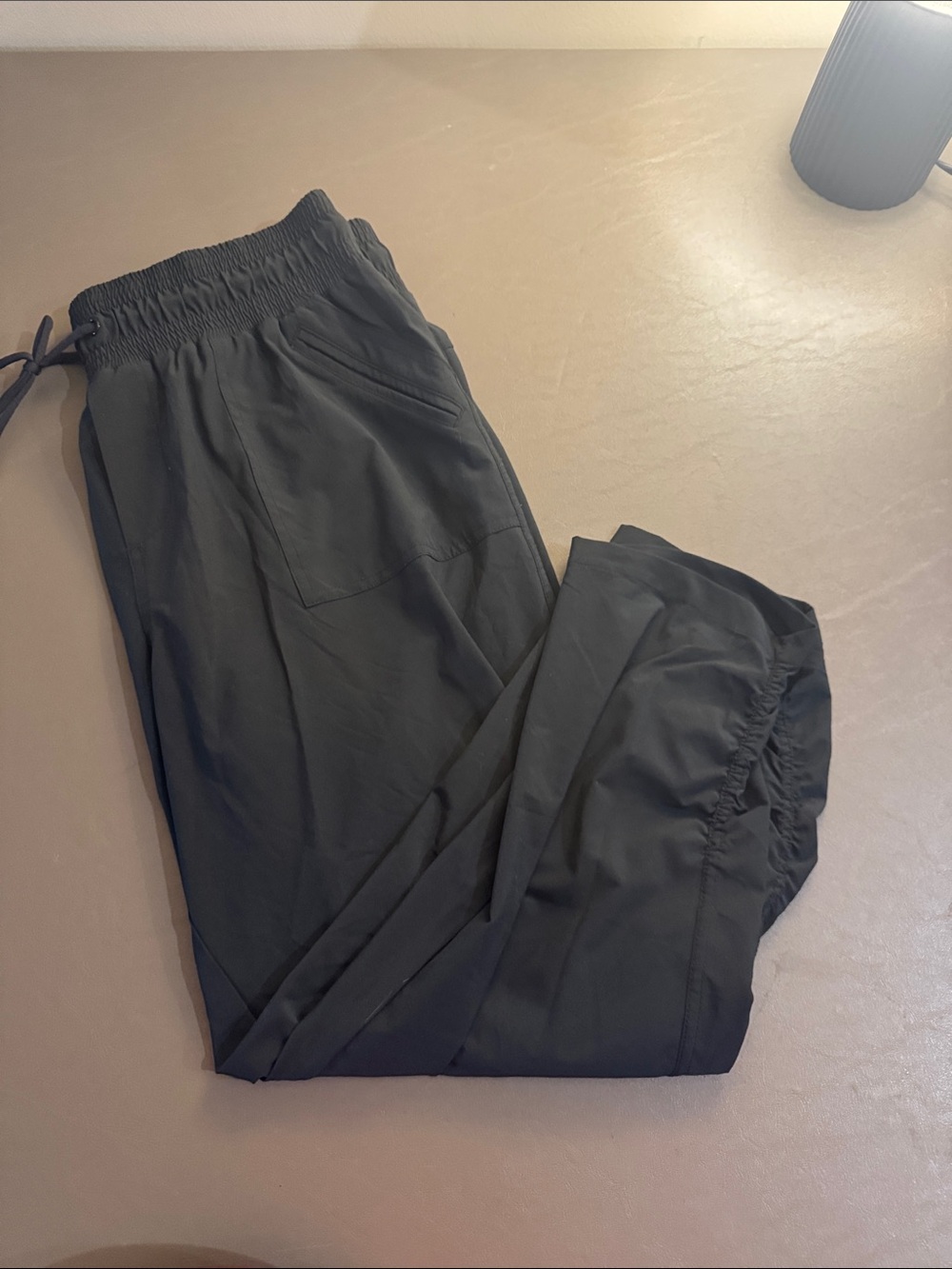 Prana women Black Jogger Pants with Elastic Waist